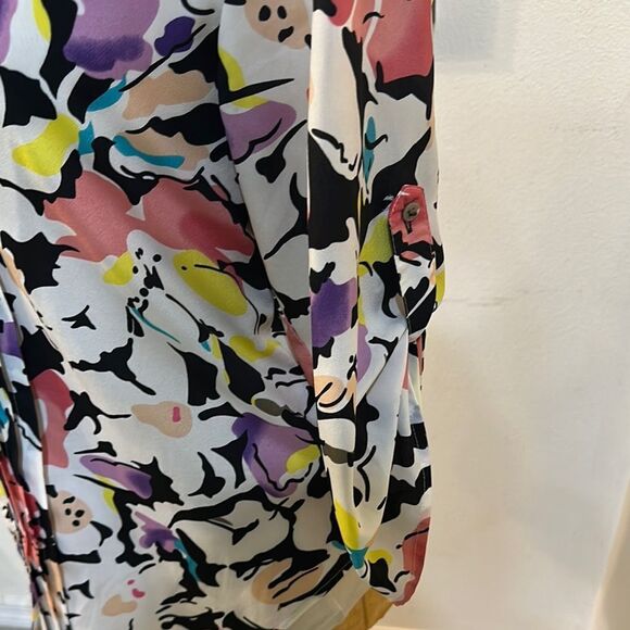 Yumi Kim Floral Multicolor Tiered Women's Top Size Medium - Picture 6 of 14